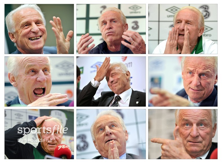 11 September 2013; A composite image of Giovanni Trapattoni during his career as Republic of Ireland manager. Picture credit: SPORTSFILE