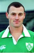24 October 2000; <b>Nigel Carolan</b>, Ireland. Ireland Rugby Squad Portraits. - 050049