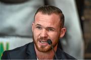 14 October 2014; Boxer Patrick Hyland during a press conference ahead of the Middleweight title - 924551