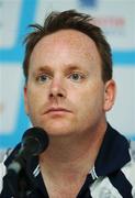 22 August 2007; Ireland manager <b>Steven Hiles</b> during the post match press ... - RP0040429