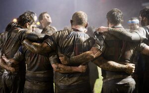 5 February 2011; Blackrock College players listen to head coach Andy Wood after the game. Ulster Bank All-Ireland League Division 1A, Old Belvedere v Blackrock College RFC, Anglesea Road, Ballsbridge, Dublin. Picture credit: Ray McManus / SPORTSFILE - read more