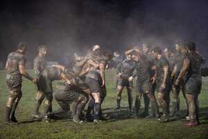 5 February 2011; The Blackrock College and Old Belvedere forwards prepare for a scrum. Ulster Bank All-Ireland League Division 1A, Old Belvedere v Blackrock College RFC, Anglesea Road, Ballsbridge, Dublin. Picture credit: Ray McManus / SPORTSFILE - read more