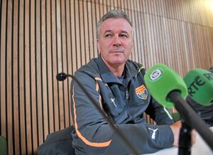 25 March 2011; Macedonia head coach Mirsad Jonuz during a press conference ahead of their EURO2012 Championship Qualifier match against the Republic of Ireland on Saturday. Aviva Stadium, Lansdowne Road, Dublin. Picture credit: David Maher / SPORTSFILE - read more