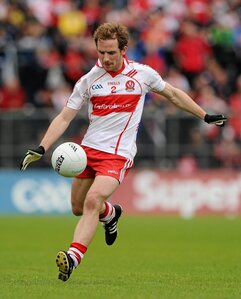 17 July 2011; Sean Leo McGoldrick, Derry. Ulster GAA Football Senior Championship Final, Derry v Donegal, St Tiernach's Park, Clones, Co. Monaghan. Picture credit: Brendan Moran / SPORTSFILE - read more