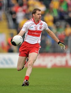 17 July 2011; Enda Muldoon, Derry. Ulster GAA Football Senior Championship Final, Derry v Donegal, St Tiernach's Park, Clones, Co. Monaghan. Picture credit: Brendan Moran / SPORTSFILE - read more