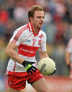 17 July 2011; Sean Leo McGoldrick, Derry. Ulster GAA Football Senior Championship Final, Derry v Donegal, St Tiernach's Park, Clones, Co. Monaghan. Picture credit: Brendan Moran / SPORTSFILE - read more