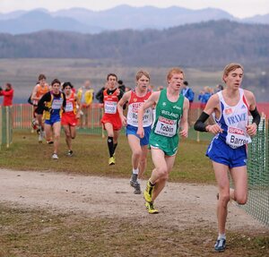 11 December 2011; Sean Tobin, Ireland, in action during the Junior Men's event at the 18th SPAR European Cross Country Championships 2011. Velenje, Slovenia. Picture credit: Stephen McCarthy / SPORTSFILE - read more