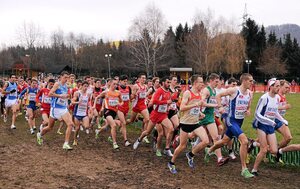 11 December 2011; Athletes compete during the U23 Men's event at the 18th SPAR European Cross Country Championships 2011. Velenje, Slovenia. Picture credit: Stephen McCarthy / SPORTSFILE - read more