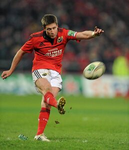 14 January 2012; Ronan O'Gara, Munster, kicks a penalty against Castres Olympique. Heineken Cup, Pool 1, Round 5, Munster v Castres Olympique, Thomond Park, Limerick. Picture credit: Matt Browne / SPORTSFILE - read more