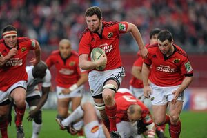14 January 2012; Donnacha Ryan, Munster. Heineken Cup, Pool 1, Round 5, Munster v Castres Olympique, Thomond Park, Limerick. Picture credit: Matt Browne / SPORTSFILE - read more