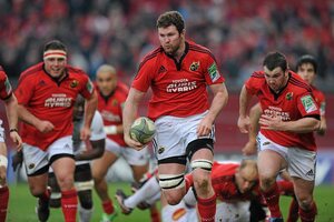 14 January 2012; Donnacha Ryan, Munster. Heineken Cup, Pool 1, Round 5, Munster v Castres Olympique, Thomond Park, Limerick. Picture credit: Matt Browne / SPORTSFILE - read more
