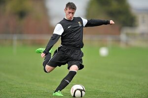 28 February 2012; Gary Smith, IT Carlow 'C'. Umbro CUFL Division Two Final, Drogheda Institute of FE v IT Carlow 'C', Greenogue, Peamount United FC, Peamount, Dublin. Picture credit: Barry Cregg / SPORTSFILE - read more