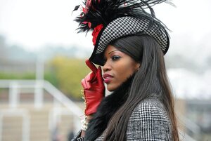 14 March 2012; Lystra Adams, from Staffordshire, England, in attendance at the Cheltenham Festival. Cheltenham Racing Festival, Prestbury Park, Cheltenham, England. Picture credit: Matt Browne / SPORTSFILE - read more