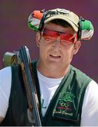 26 July 2012; Ireland&#39;s Derek Burnett at the Shotgun Range during Trap Shooting training ahead - 667855