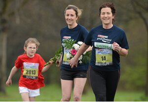 8 March 2013; Mother&rsquo;s Day is the perfect training time for three generations of the Shine family, from Blackrock, Co. Dublin, who are all taking part in the SPAR Great Ireland Run on April 14th in the Phoenix Park. Mia, 7, will be running in the one mile Mini Run for five to eight year olds before her mum Fiona, 27, center, and Fiona&rsquo;s mum Mairin, 57, right. tackle 10k together along with Irish golden girl, European Cross Country champion Fionnuala Britton and 12,000 other runners, joggers and walkers. It will all be part of a Ireland&rsquo;s biggest and best family running day out. Information and entries are at www.greatirelandrun.org. Avoca Park, Blackrock, Co. Dublin. Picture credit: Matt Browne / SPORTSFILE - read more