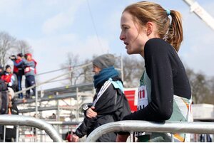 24 March 2013; Ireland's Fionnuala Britton after competing in the IAAF World Cross Country Championships 2013. Bydgoszcz, Poland. Picture credit: Lukasz Grochala / SPORTSFILE - read more