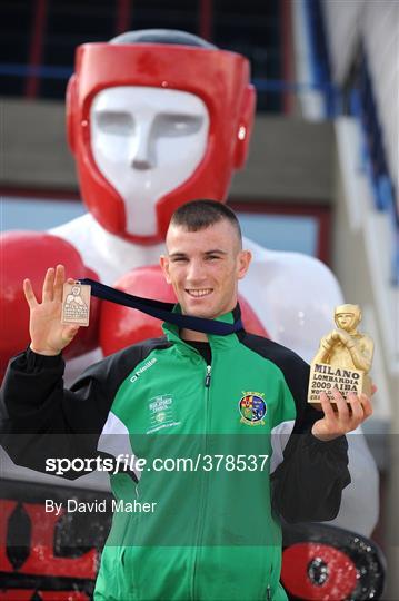 John Joe Nevin Receives Bronze Medal John Joe Nevin Receives Bronze Medal