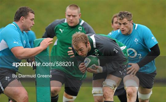 Ireland Rugby Squad Training - Tuesday 24th January 2012 Ireland Rugby Squad Training - Tuesday 24th January 2012
