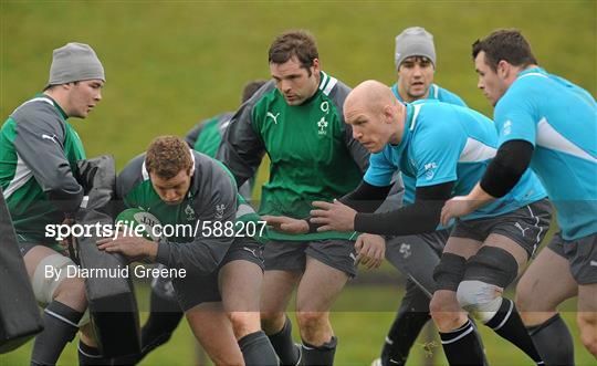 Ireland Rugby Squad Training Ireland Rugby Squad Training