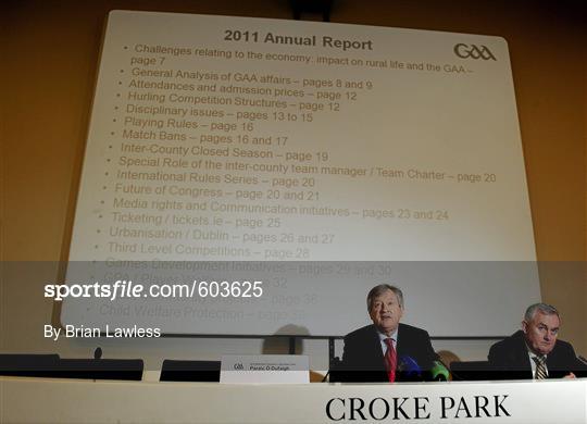 The Report of the Ard Stiúrthóir of the GAA 2011 The Report of the Ard Stiúrthóir of the GAA 2011