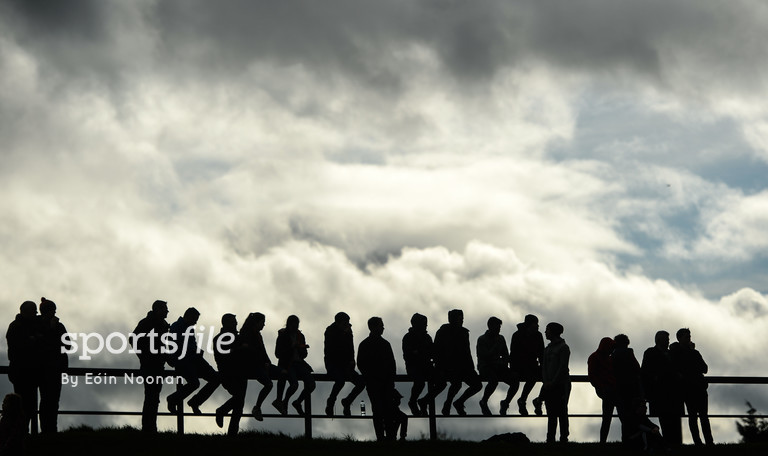 19 March 2017; Spectators watch on during the Allianz Football League Division 3 Round 5 match between Louth and Armagh at the Gaelic Grounds in Drogheda, Co Louth. Photo by Eóin Noonan/Sportsfile