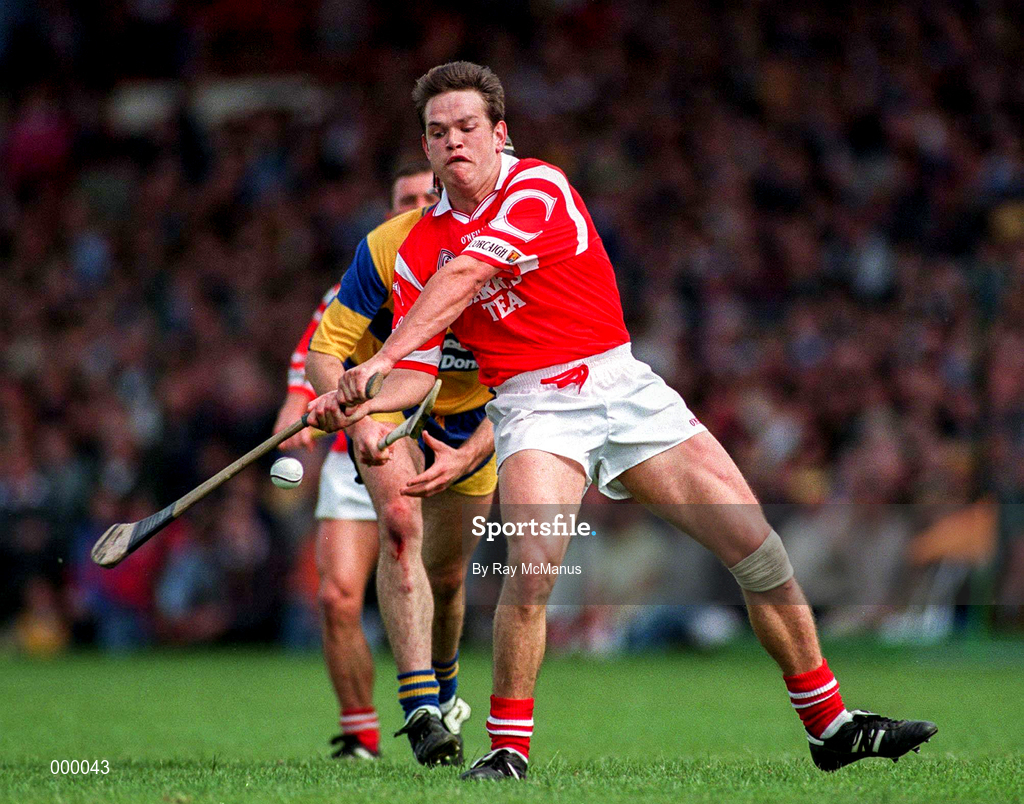 8 June 1997; Alan Browne of Cork during the GAA Munster Senior Hurling Championship Semi-Final match between Clare and Cork at Gaelic Grounds, Limerick. Photo by Ray McManus/Sportsfile