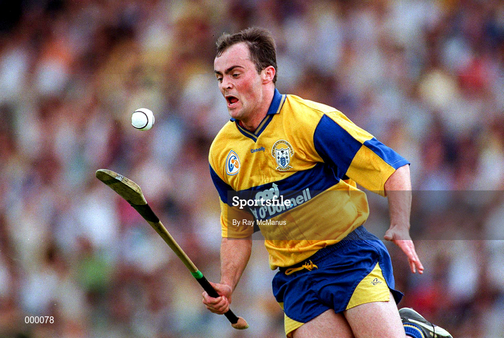6 July 1997; Anthony Daly of Clare during the GAA Munster Senior Hurling Championship Final match between Clare and Tipperary at Páirc Uí Chaoimh in Cork. Photo by Ray McManus/Sportsfile