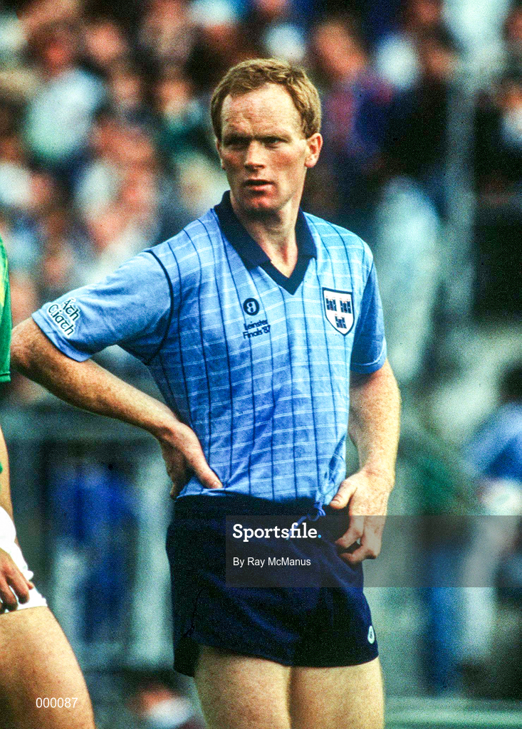 22 September 1985; Barney Rock of Dublin during the All Ireland Football Championship Final match between Kerry and Dublin at Croke Park in Dublin. Photo by Ray McManus/Sportsfile