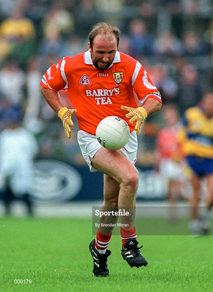 22 June 1997; Brian Corcoran of Cork during the GAA Munster Senior Football Championship Semi-Final match between Clare and Cork at Cusack Park in Ennis, Co Clare. Photo by Brendan Moran/Sportsfile