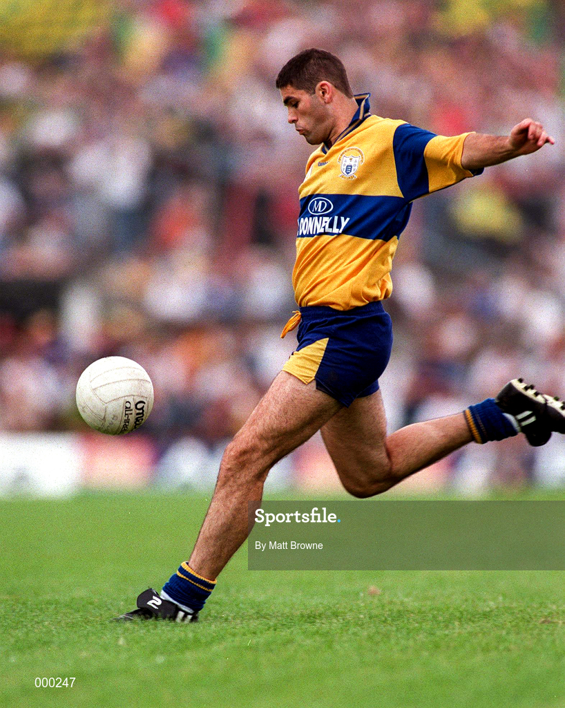 20 July 1997; Cathal Shannon of Clare during the GAA Munster Senior Football Championship Final match between Kerry and Clare at LIT Gaelic Grounds in Limerick. Photo by Matt Browne/Sportsfile