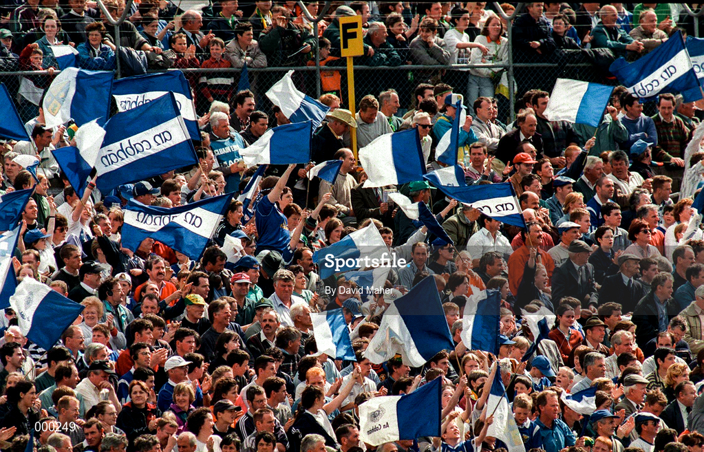 22 June 1997; Cavan fans during the Ulster GAA Football Senior Championship Semi-Final match between Cavan and Donegal at St Tiernach's Park in Clones, Monaghan. Photo by David Maher/Sportsfile