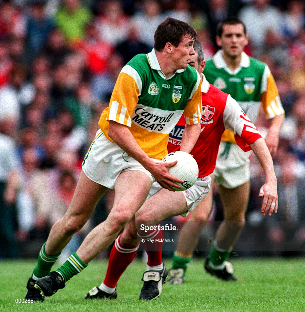29 June 1997; Ciaran McManus of Offaly during the Leinster GAA Senior Football Championship Semi-Final match between Offaly and Louth at Páirc Tailteann in Navan, Co Meath. Photo by Ray McManus/Sportsfile