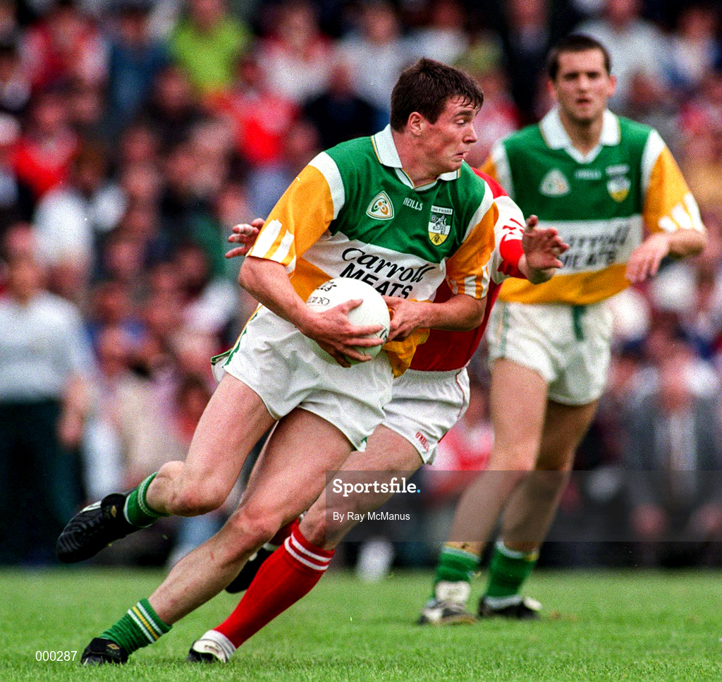 29 June 1997; Ciaran McManus of Offaly during the Leinster GAA Senior Football Championship Semi-Final match between Offaly and Louth at Páirc Tailteann in Navan, Co Meath. Photo by Ray McManus/Sportsfile