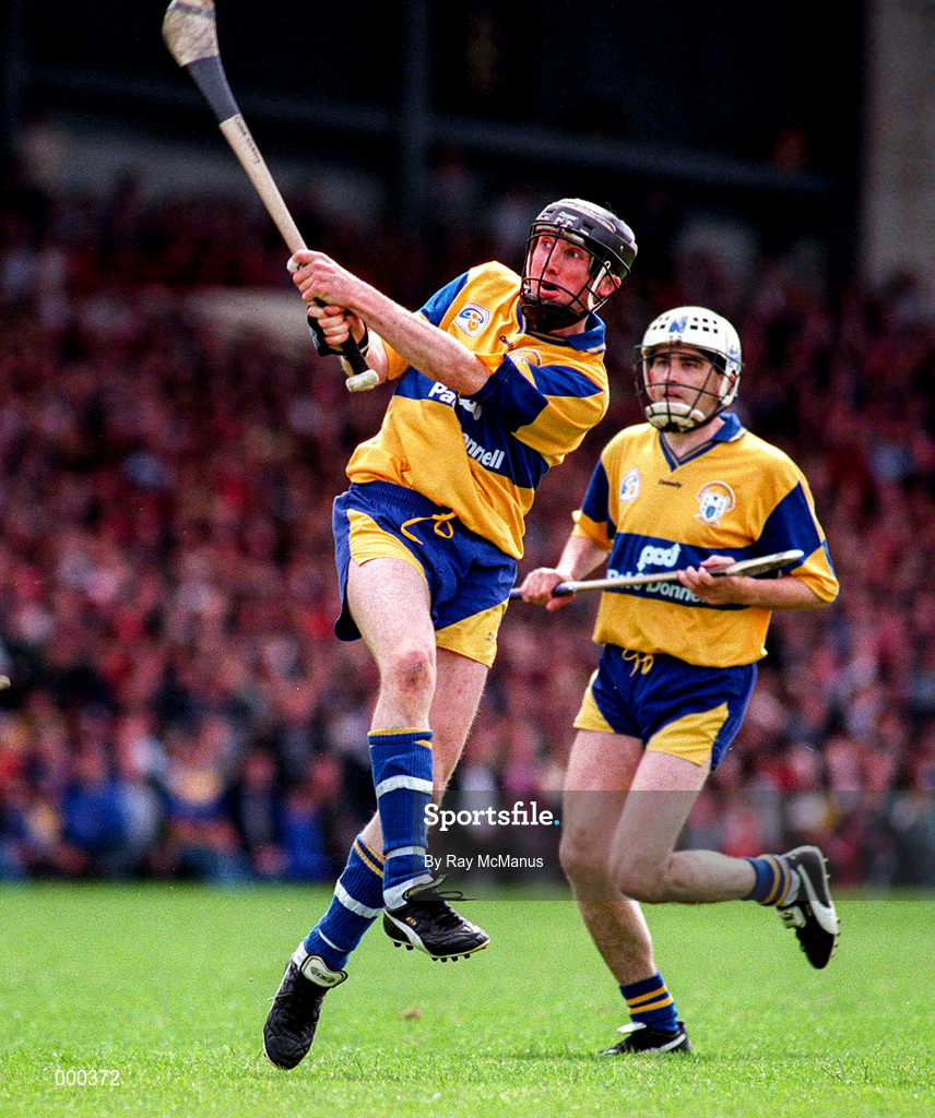 8 June 1997; Conor Clancy of Clare during the GAA Munster Senior Hurling Championship Semi-Final match between Clare and Cork at the Gaelic Grounds in Limerick. Photo by Ray McManus/Sportsfile