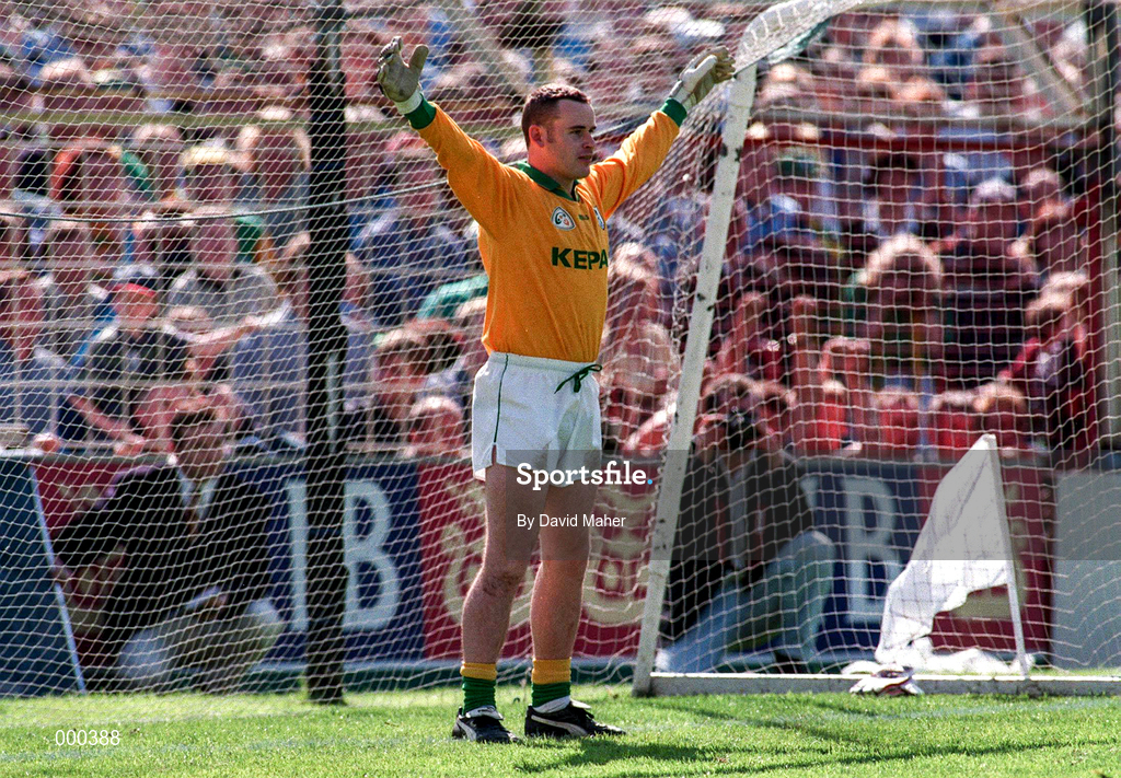 15 June 1997; Conor Martin of Meath about to face the last minute penalty during the Leinster GAA Senior Football Championship Quarter-Final match between Offaly and Wicklow at Croke Park in Dublin. Photo by David Maher/Sportsfile
