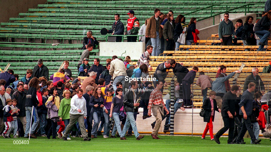22 June 1997; Patrons from the new stand move to the Hogan stand during the Leinster Senior Hurling Championship Semi-Final match between Kilkenny and Dublin at Croke Park in Dublin. Photo by Ray McManus/Sportsfile