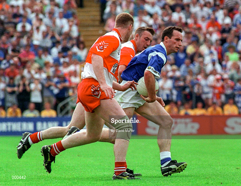 20 July 1997; Damien O'Reilly of Cavan during the Ulster GAA Football Senior Championship Final match between Cavan and Derry at St. Tiernach's Park in Clones, Monaghan. Photo by David Maher/Sportsfile