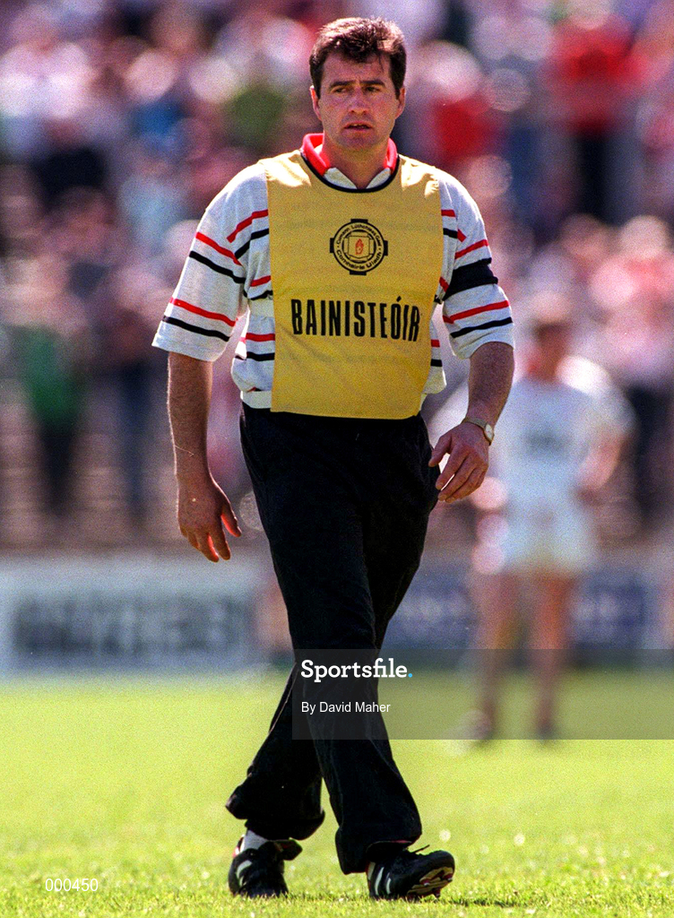 29 June 1997; Tyrone Manager Danny Ball during the Ulster GAA Football Senior Championship Semi-Final match between Tyrone and Derry at St. Tiernach's Park in Clones, Monaghan. Photo by David Maher/Sportsfile