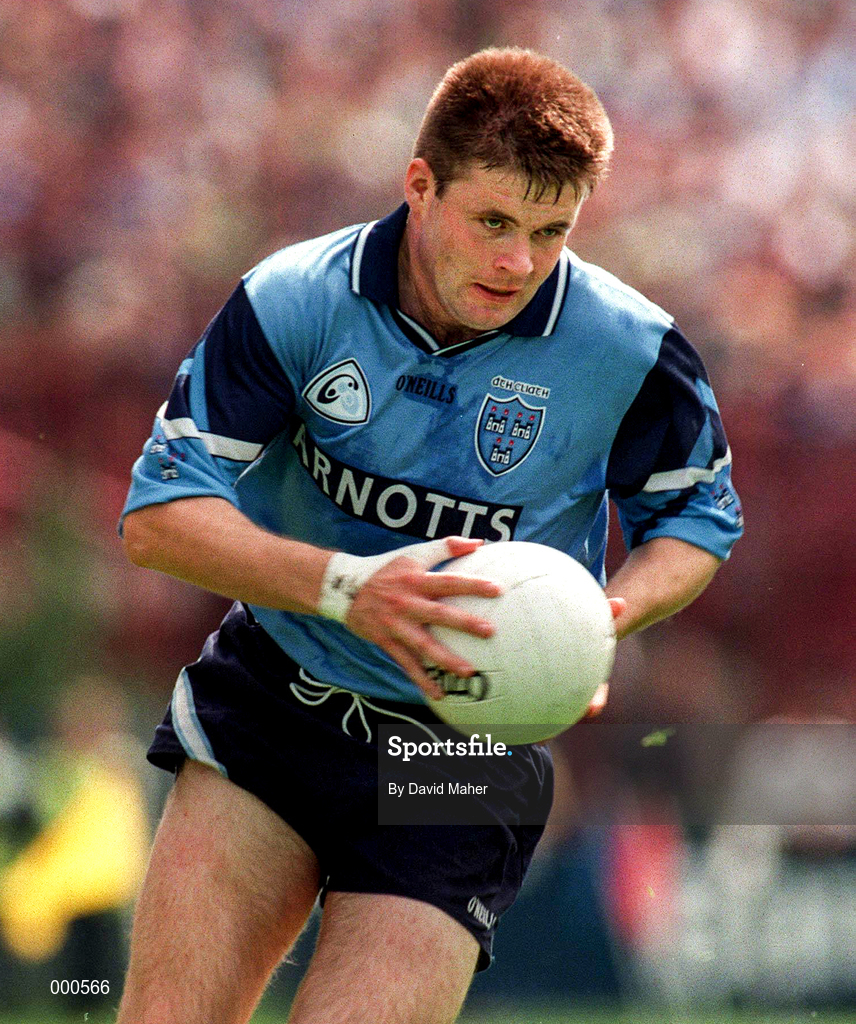 15 June 1997; Dessie Farrell of Dublin during the Leinster GAA Senior Football Championship Quarter-Final match between Meath and Dublin at Croke Park in Dublin. Photo by David Maher/Sportsfile