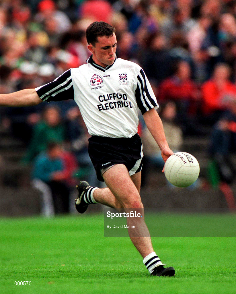 3 August 1997; Dessie Sloayne of Sligo during the GAA Connacht Senior Football Championship Final match between Mayo and Sligo at Dr Hyde Park in Roscommon. Photo by David Maher/Sportsfile