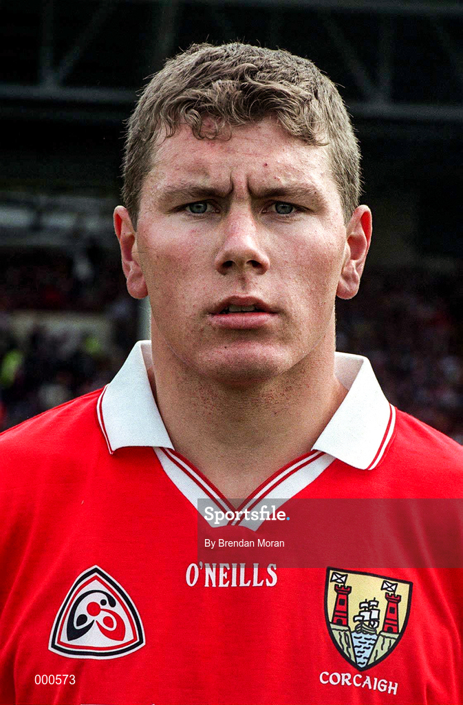 8 June 1997; Diarmuid O'Sullivan of Cork prior to the GAA Munster Senior Hurling Championship Semi-Final match between Clare and Cork at the Gaelic Grounds in Limerick. Photo by Brendan Moran/Sportsfile