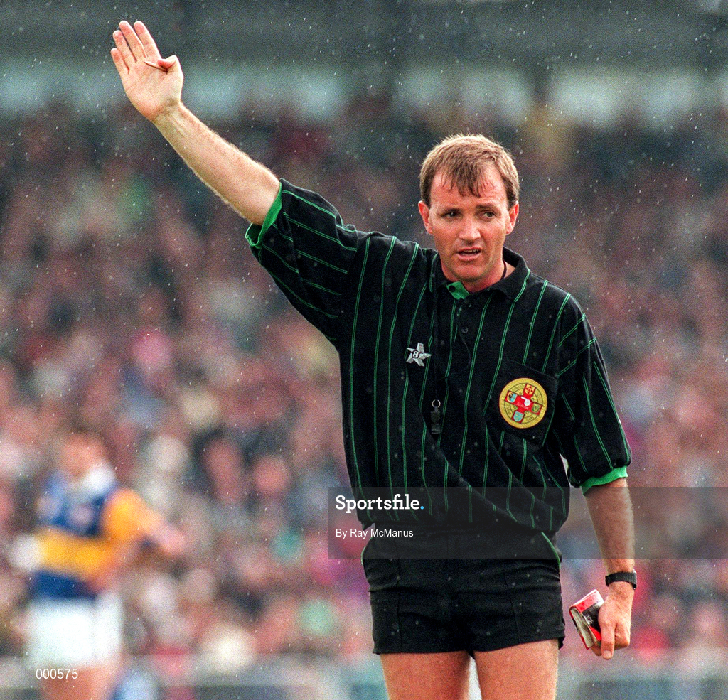 2 June 1996; Dickie Murphy Hurling Referee during the Munster Senior Hurling Championship Quarter-Final match between Waterford and Tipperary at Walsh Park, Waterford. Photo by Ray McManus/Sportsfile