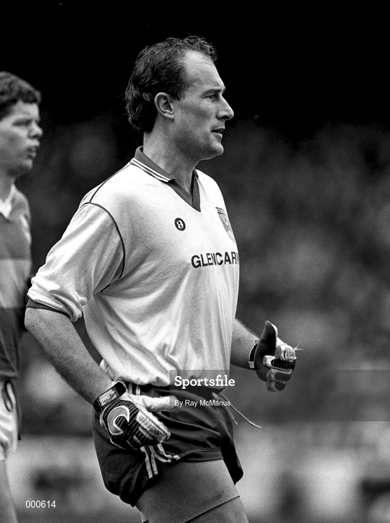 11 August 1985; Eamonn McEneaney of Monaghan during the All-Ireland Senior Football Championship semi-final match between Kerry and Monaghan at Croke Park in Dublin. Photo by Ray McManus/Sportsfile