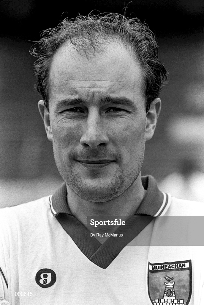 11 August 1985; Eamonn McEneaney of Monaghan during the All-Ireland Senior Football Championship semi-final match between Kerry and Monaghan at Croke Park in Dublin. Photo by Ray McManus/Sportsfile