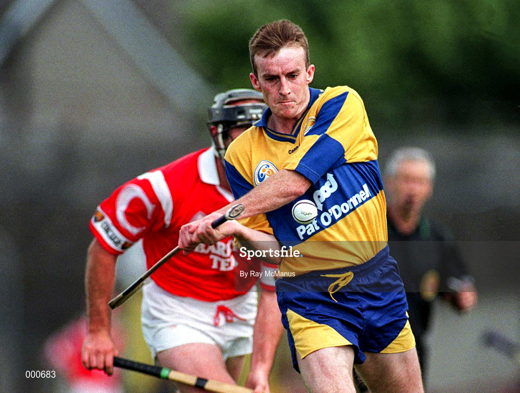 8 June 1997; Fergus Tuohy of Clare during the GAA Munster Senior Hurling Championship Semi-Final match between Clare and Cork at the Gaelic Grounds in Limerick. Photo by Ray McManus/Sportsfile