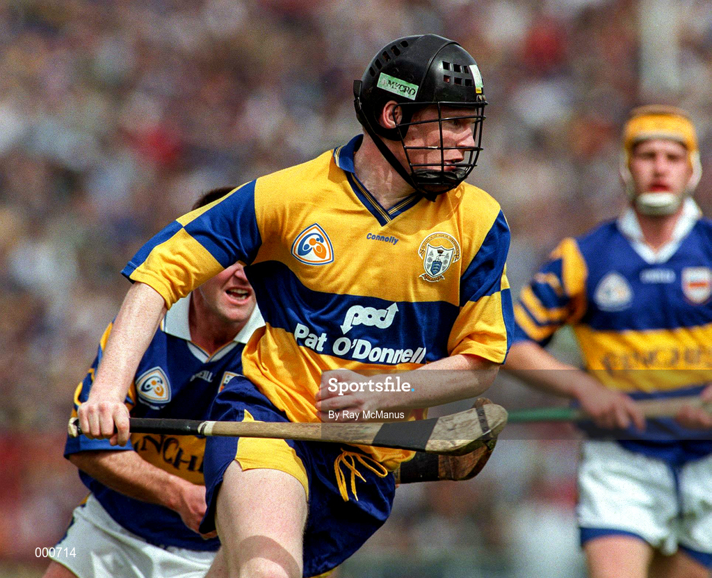 6 July 1997; Frank Lohan of Clare during the GAA Munster Senior Hurling Championship Final match between Clare and Tipperary at Páirc Uí Chaoimh in Cork. Photo by Ray McManus/Sportsfile
