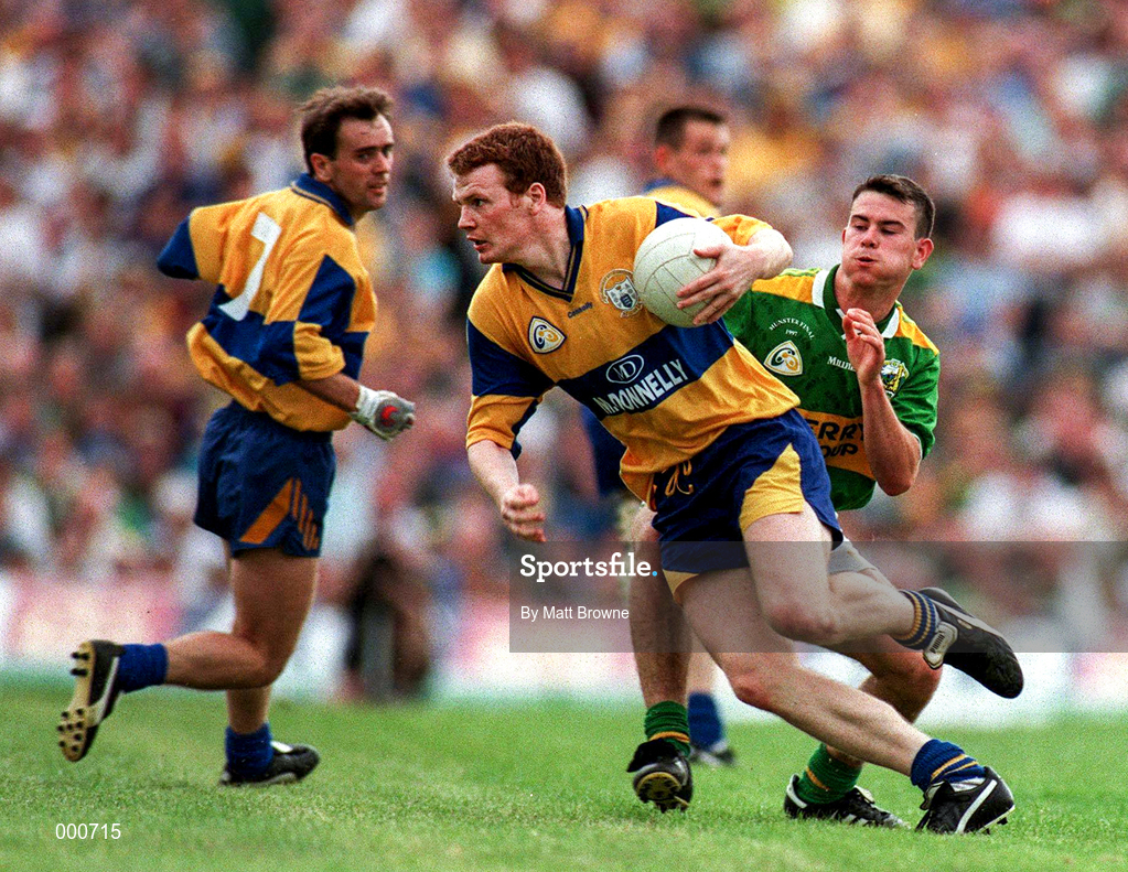 20 July 1997; Frank Lohan of Clare during the GAA Munster Senior Football Championship Final match between Kerry and Clare at LIT Gaelic Grounds in Limerick. Photo by Matt Browne/Sportsfile