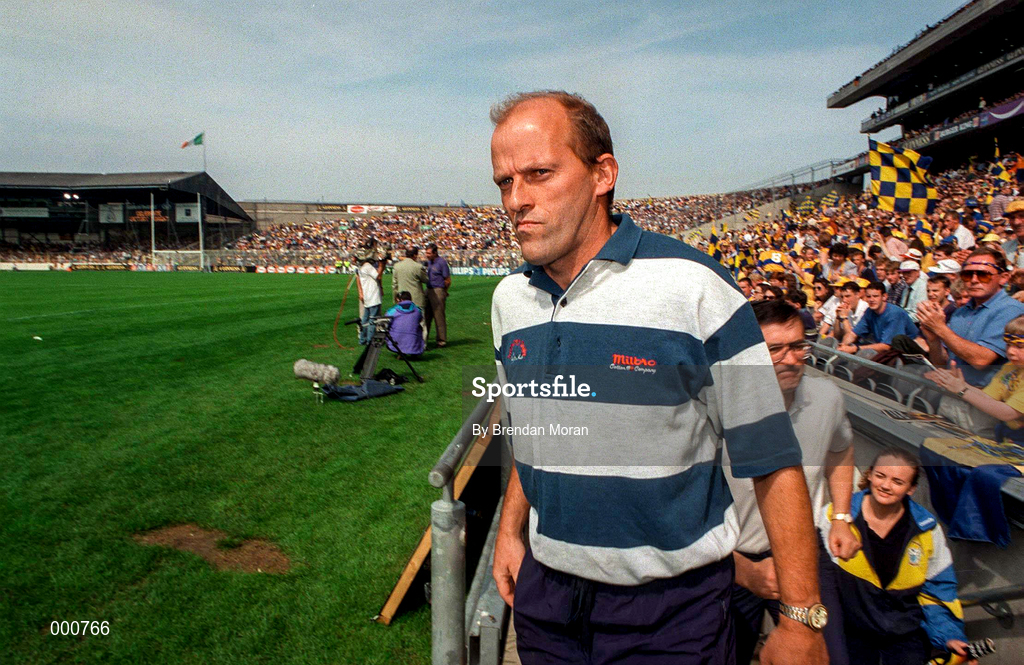 10 August 1997; Clare Manager Ger Loughnane during the GAA All-Ireland Senior Hurling Championship Semi-Final match between Clare and Kilkenny at Croke Park in Dublin. Photo by Brendan Moran/Sportsfile