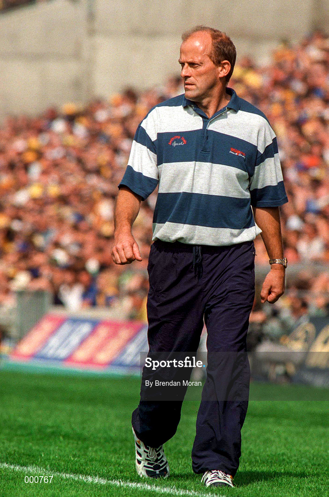 10 August 1997; Clare Manager Ger Loughnane during the GAA All-Ireland Senior Hurling Championship Semi-Final match between Clare and Kilkenny at Croke Park in Dublin. Photo by Brendan Moran/Sportsfile
