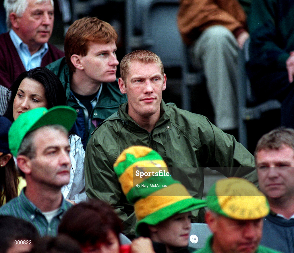 3 August 1997; The suspended Meath player Graham Geraghty looks on from his seat in the New Stand during the Leinster GAA Senior Football Championship Semi-Final Second Replay match between Meath and Kildare at Croke Park in Dublin. Photo by Ray McManus/Sportsfile